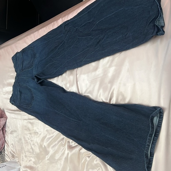 Good American Good Waist High Rise Wide Leg Palazzo 👖 - Picture 6 of 8